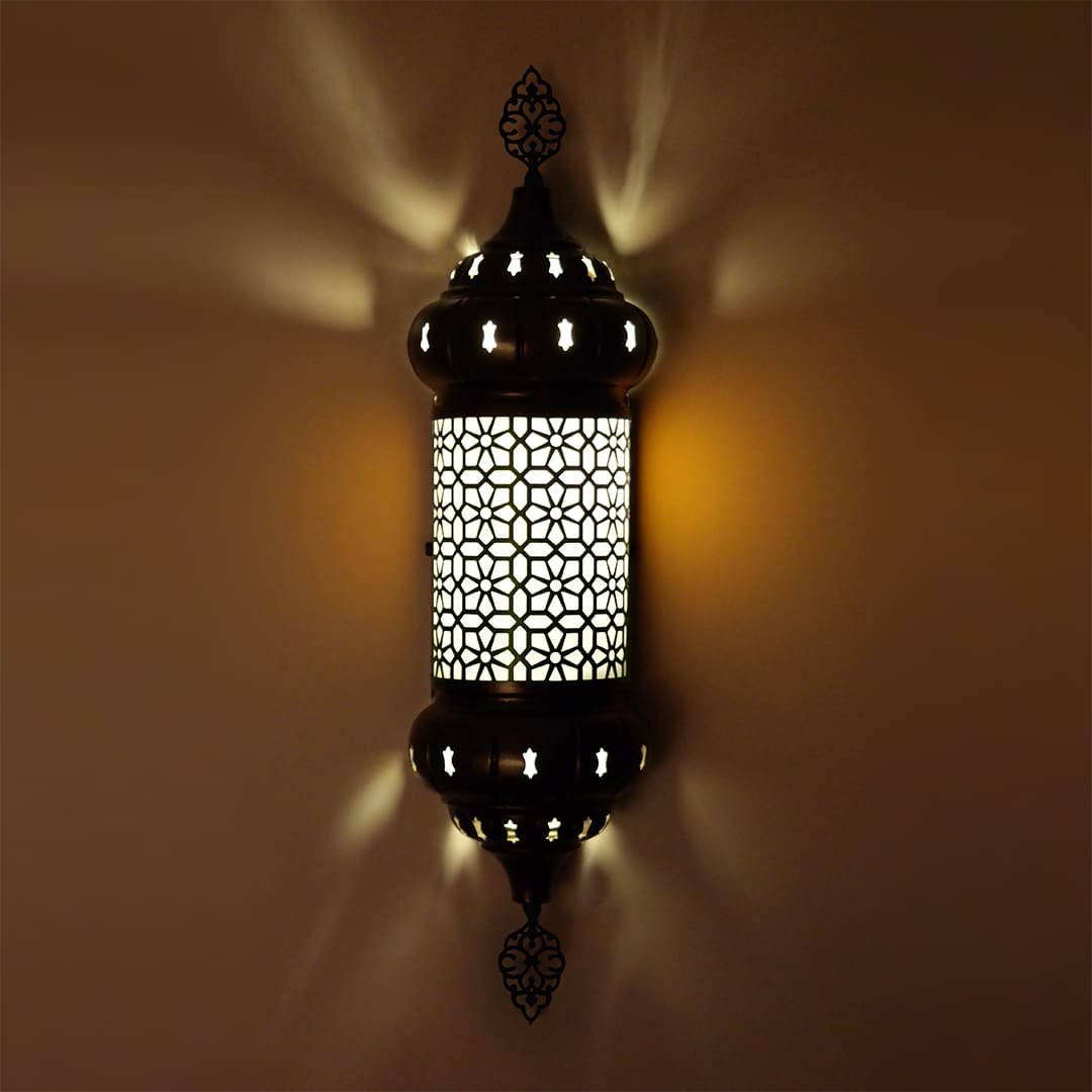 Nagyméretű török fali lámpa - S4W1-B-ottoman-fali-lampa-d