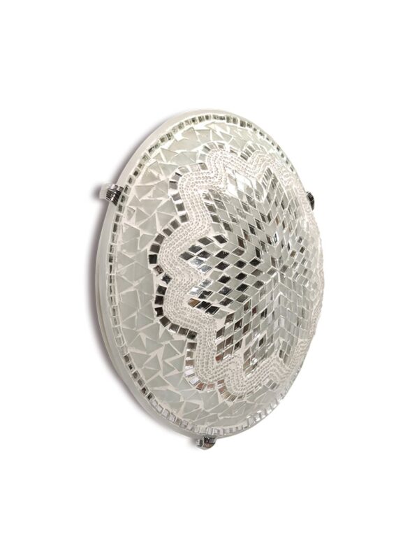 Mozaiküveg tányér lámpa