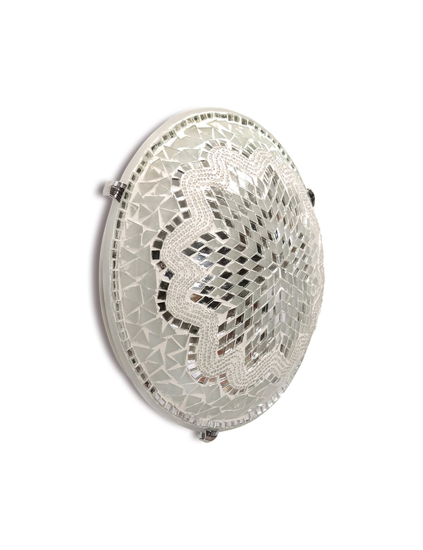 Mozaiküveg tányér lámpa