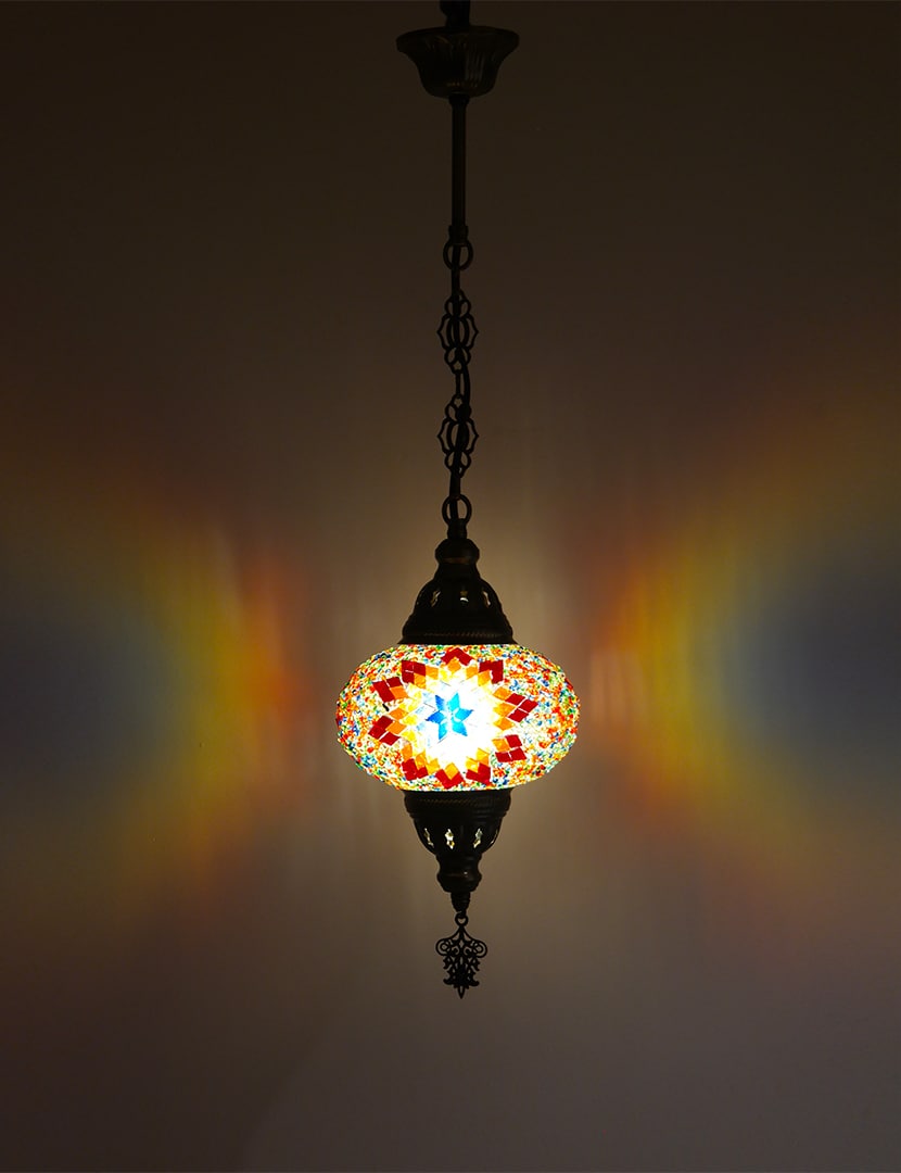 Mennyezeti meleg-színes függőlámpa