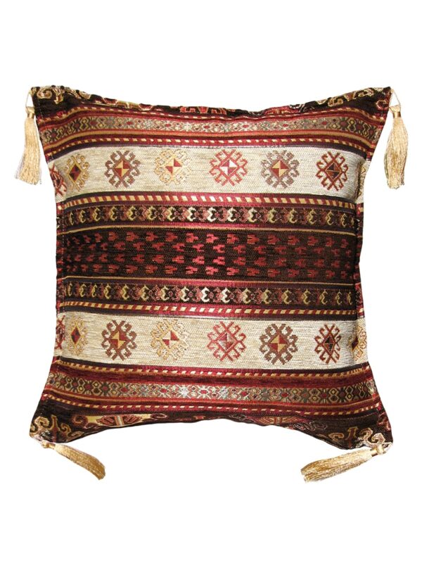 Mélybarna kelim mintás díszpárna-pk1016-Törökországból-a