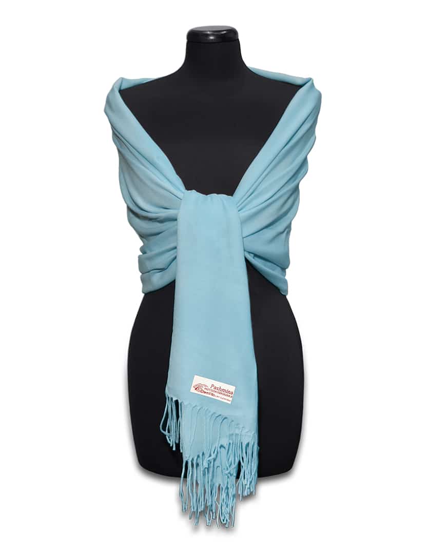 Világoskék pashmina sál - PP-33-66-selyem-gyapju-pasmina-sal-torokorszagbol-a