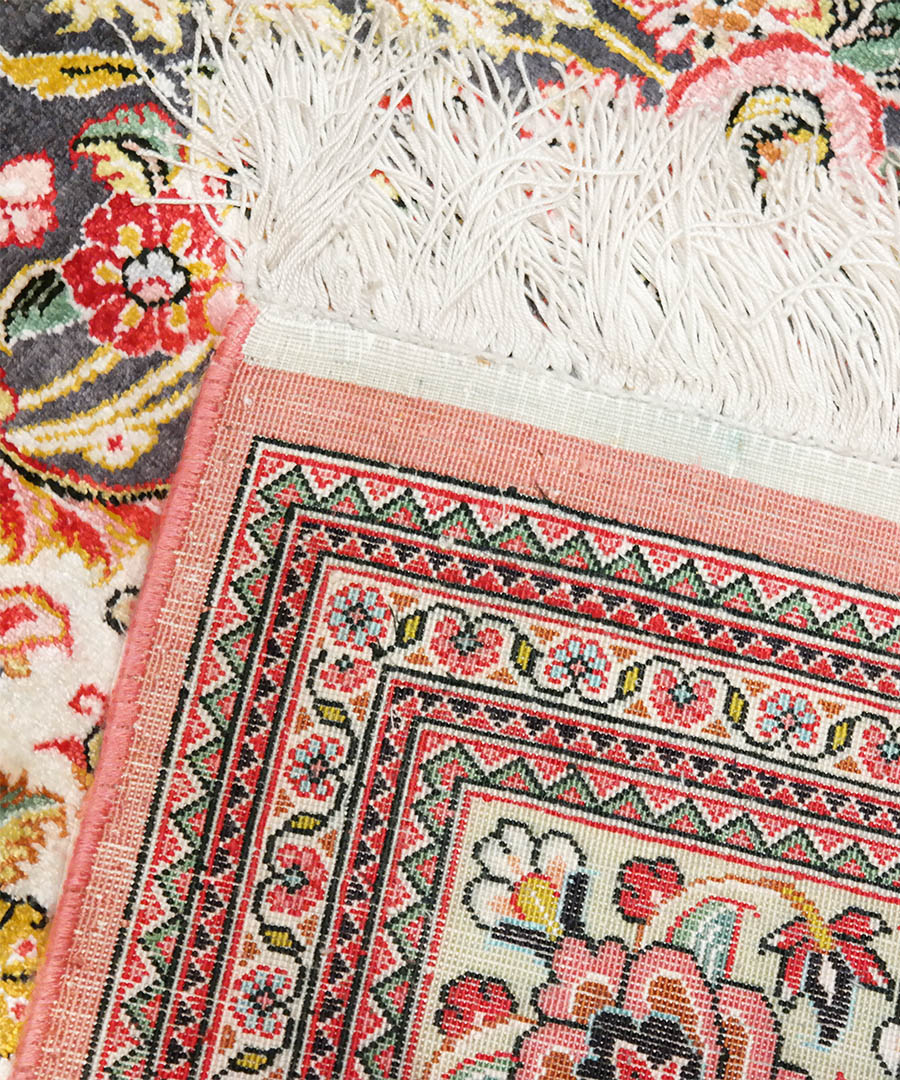 KR-1866-Ghom-irani-selyemszonyeg-2 Ghom iráni selyem szőnyeg 207 x 136