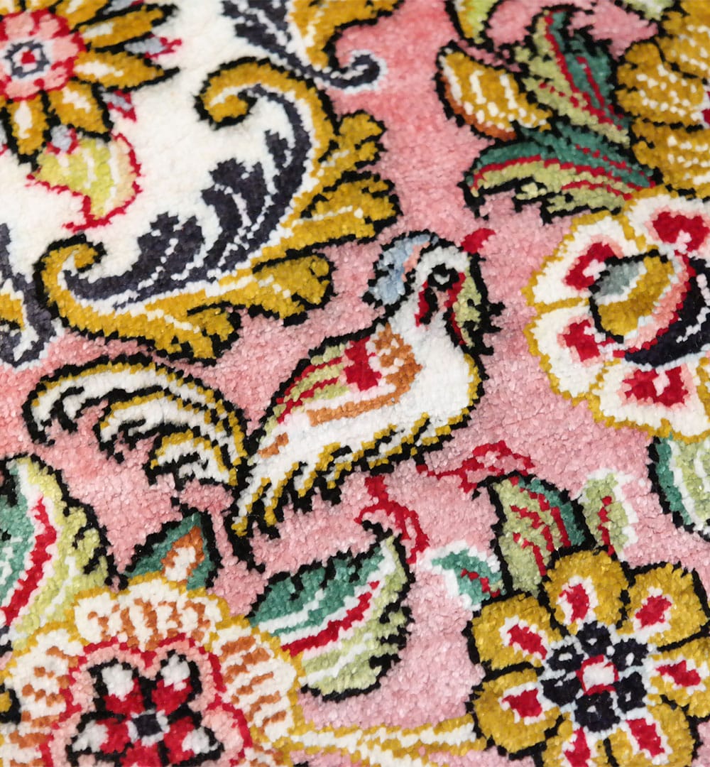 KR-1866-Ghom-irani-selyemszonyeg-8 Ghom iráni selyem szőnyeg 207 x 136