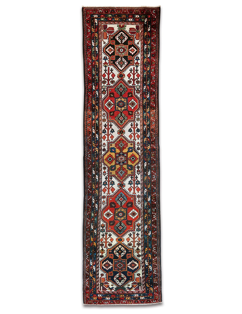 Bakhtiari perzsa futószőnyeg 392 x 103