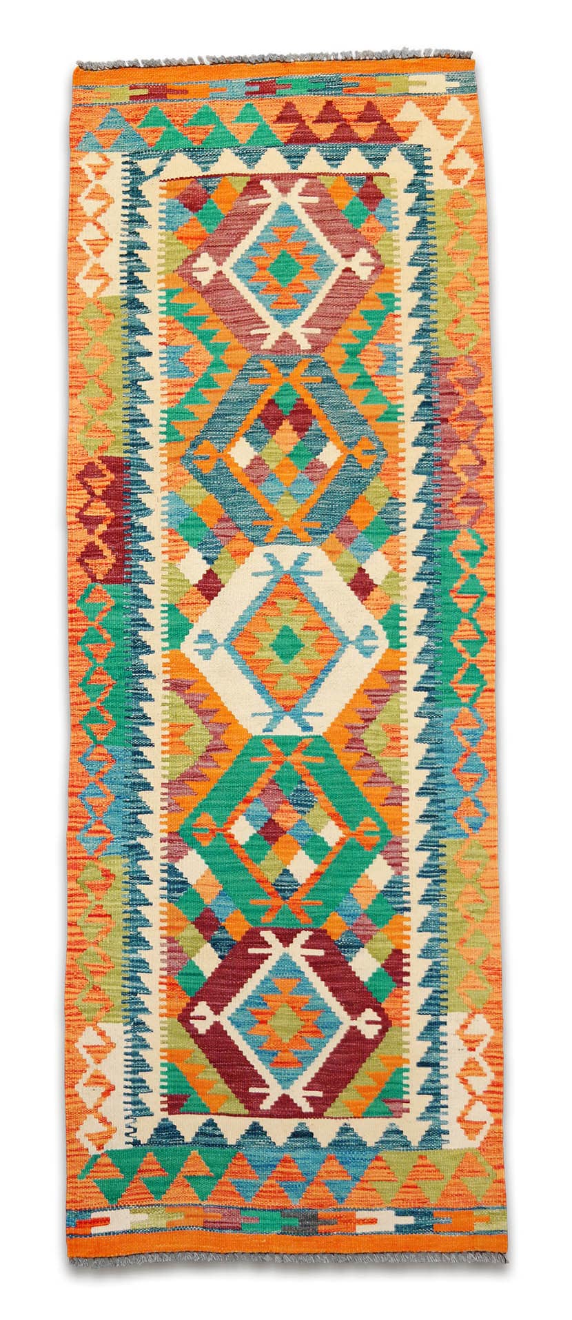 SPM30-1405-kezi-szovesu-gyapju-kelim-futo-szonyeg-Pakisztanbol-aa Kilim futószőnyeg 198 x 70 cm
