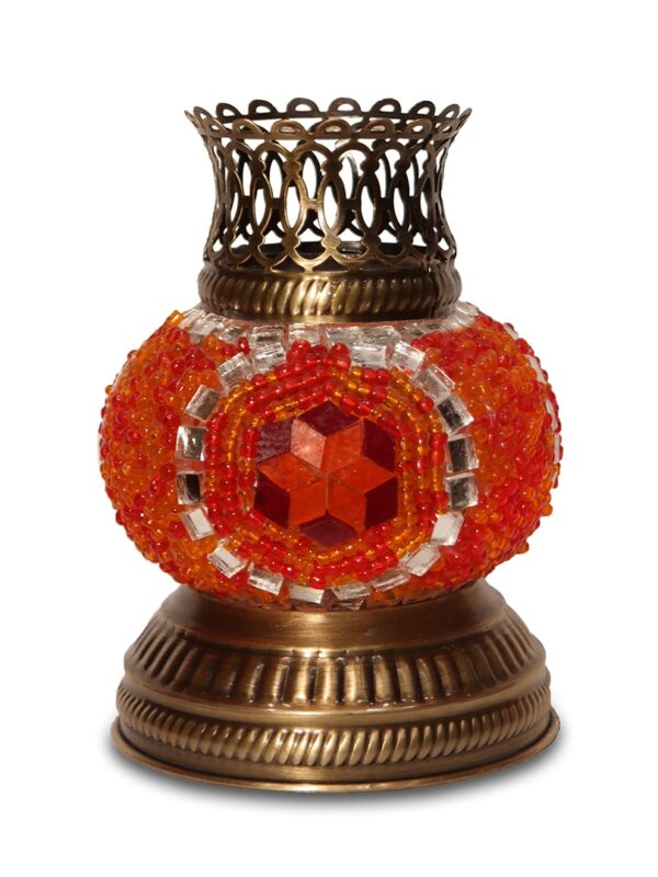 Narancssárga mécsestartó