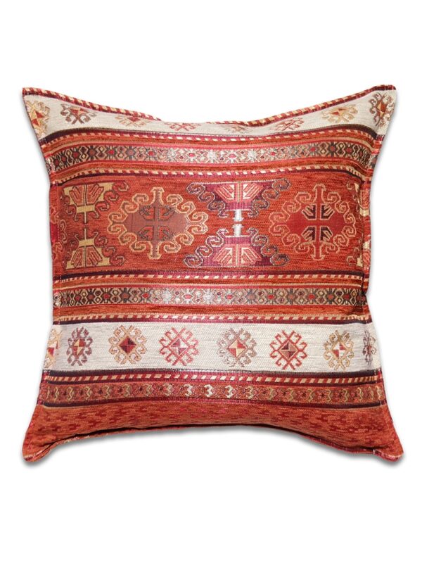 Vörös kelim mintás díszpárna-PK1014-CB-Törökországból-a