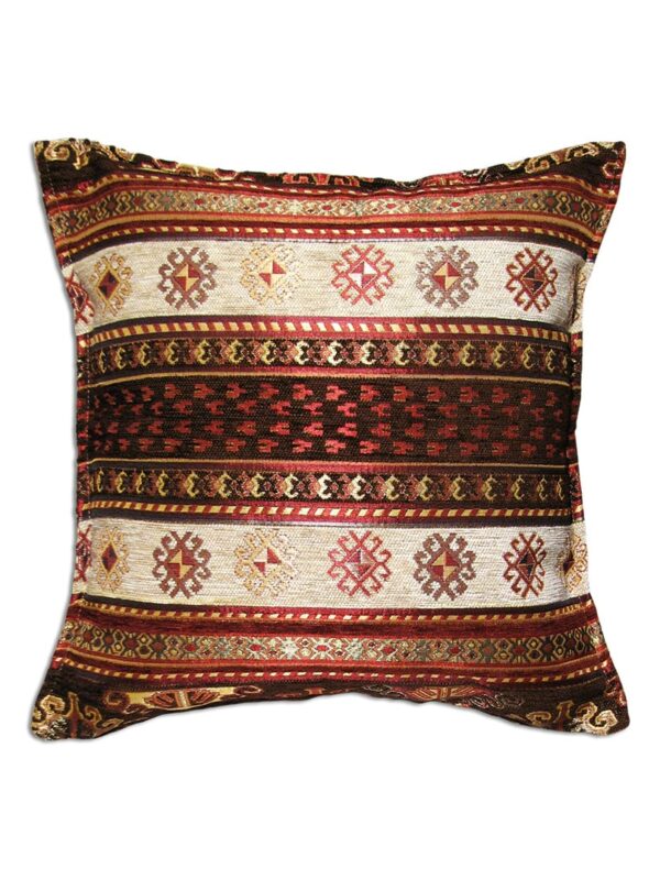 Dióbarna kelim mintás díszpárna-PK1016-B-Törökországból-a