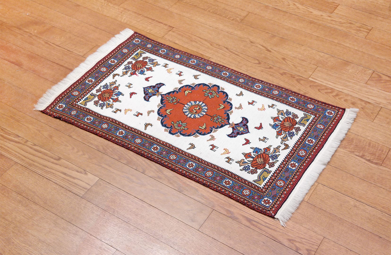 SAMSUNG CSC Iráni Szumák szőnyeg 112 x 63 cm-KR1971-kézi-szövésű-gyapjú-szumák-szőnyeg-Iránból-e