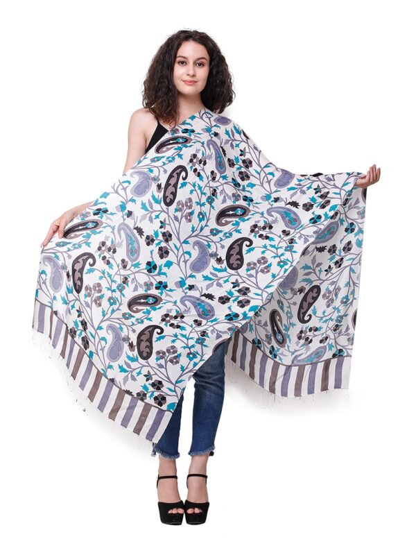 Türkizkék modal selyemsál-EXS15-nyomott-mintas-modal-selyem-noi-sal-indiabol-aa