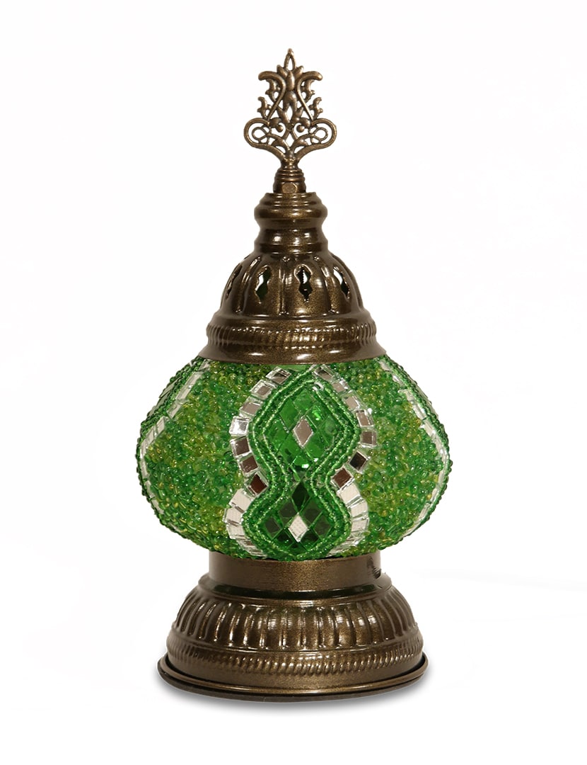 Zöld asztali lámpa - MN2DM-Z2-mozaikuveg-asztali-lampa-torokorszagbol-a