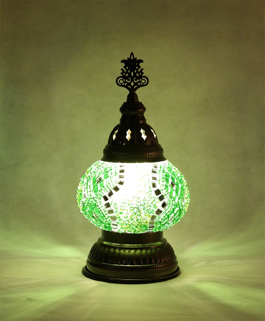 Zöld asztali lámpa - MN2DM-Z2-mozaikuveg-asztali-lampa-torokorszagbol-b