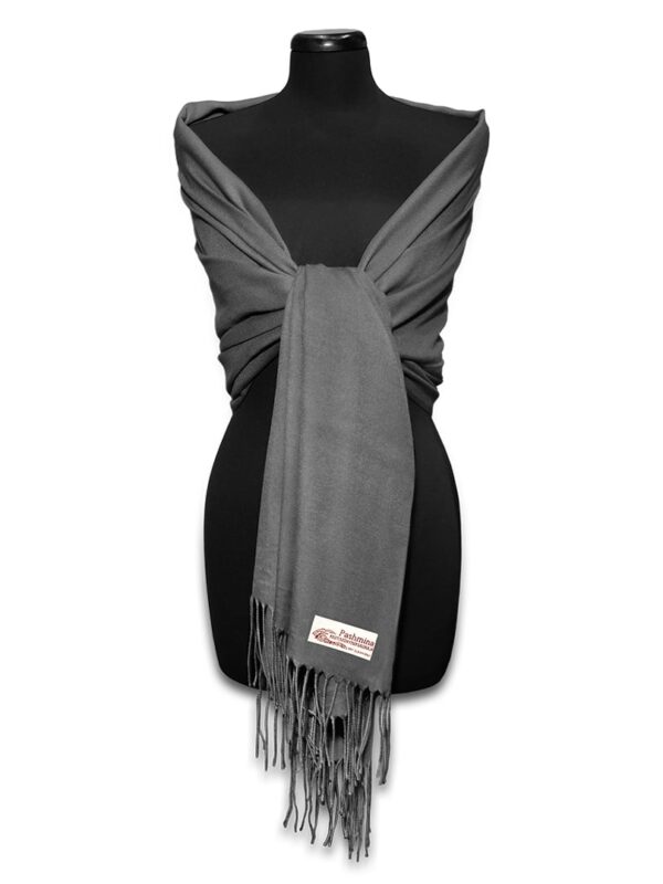 Szürke pashmina sál