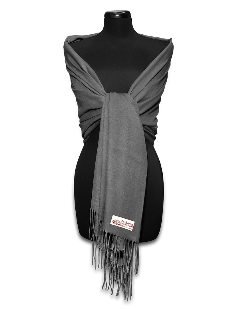 Szürke pashmina sál