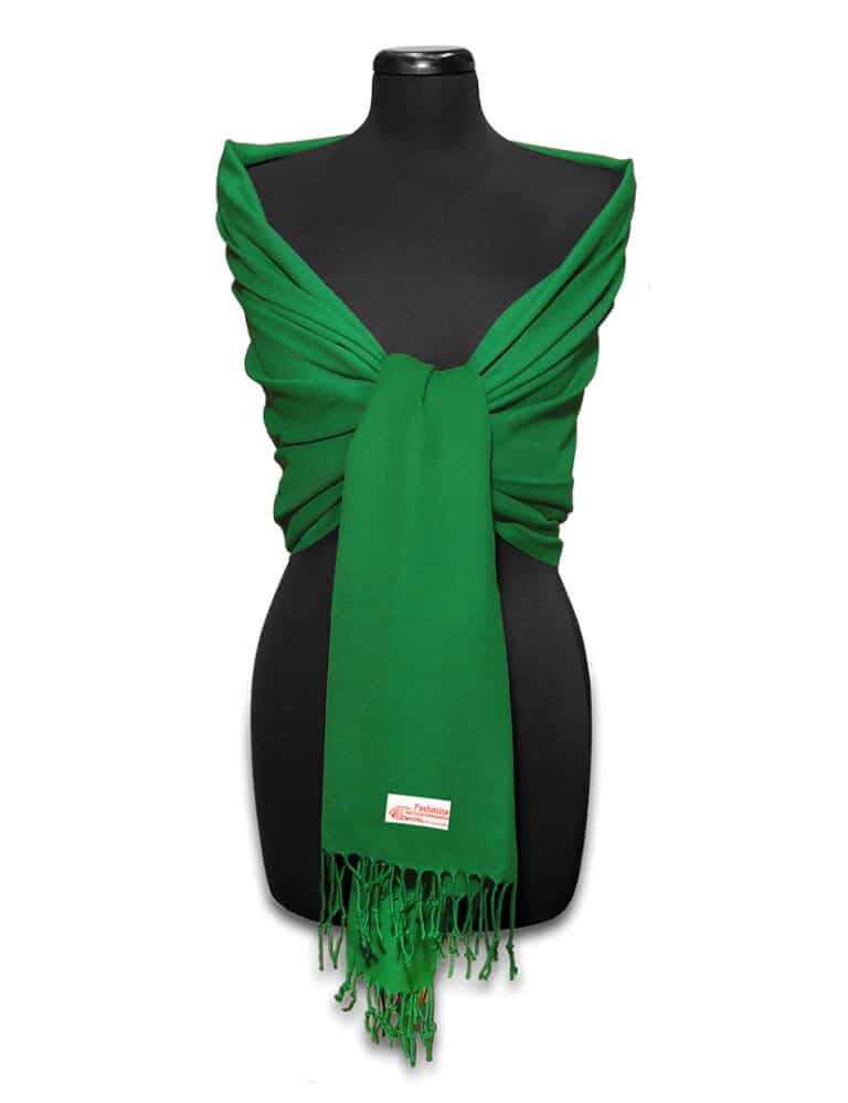 Fűzöld pashmina sál