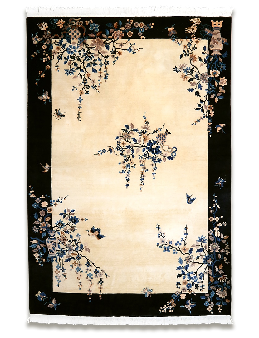 Art Deco kínai szőnyeg 300 x 200 cm - KR2081-regi-kezi-csomozasu-gyapju-art-deco-szonyeg-kinabol-a