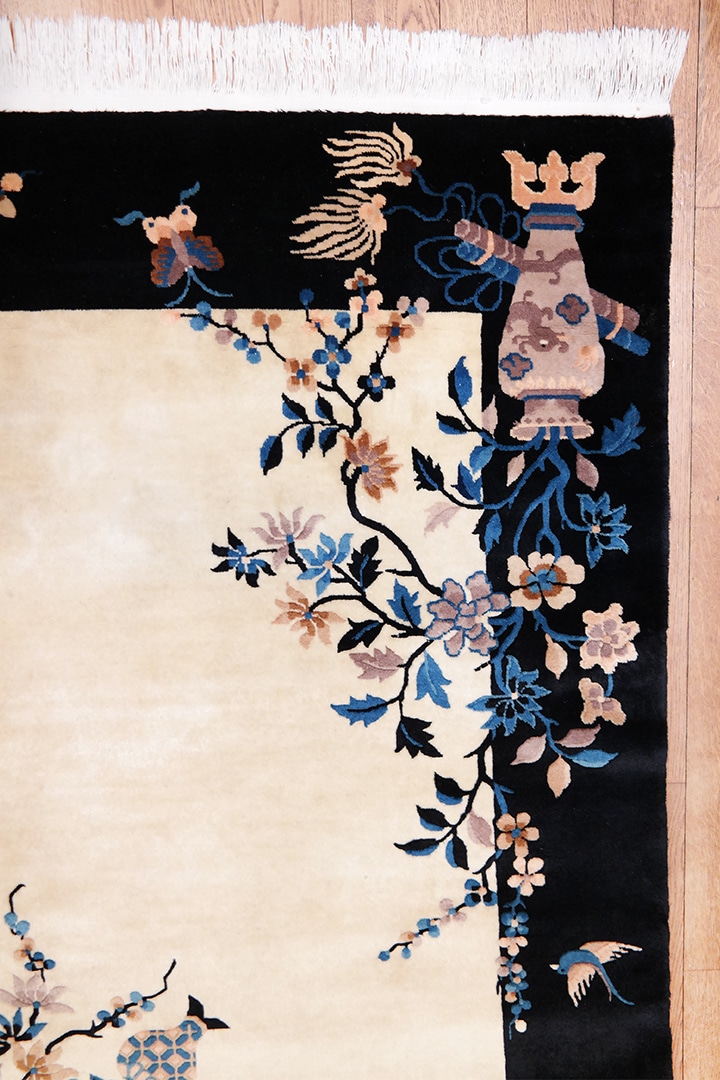 Art Deco kínai szőnyeg 300 x 200 cm - KR2081-regi-kezi-csomozasu-gyapju-art-deco-szonyeg-kinabol-b