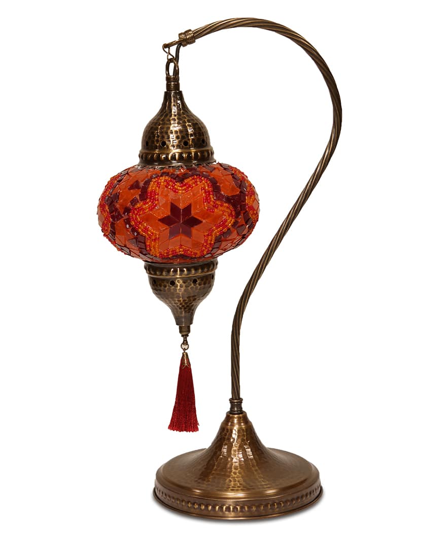 Narancssárga karos lámpa - MN3DMO-NP1-mozaikuveg-karos-lampa-torokorszagbol-a