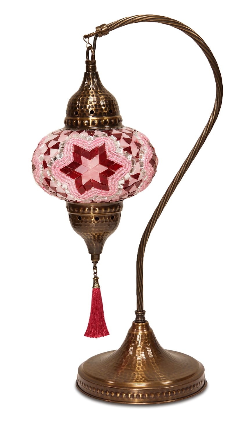 SAMSUNG CSC Rózsaszín karos lámpa - MN3DMO-RSZ1-mozaikuveg-karos-lampa-torokorszagbol-aa