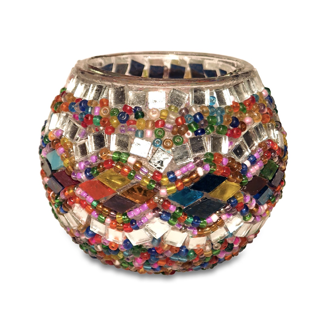 Színes török mécsestartó - TM495-SZ2-mozaikuveg-mecsestarto-torokorszagbol-aa