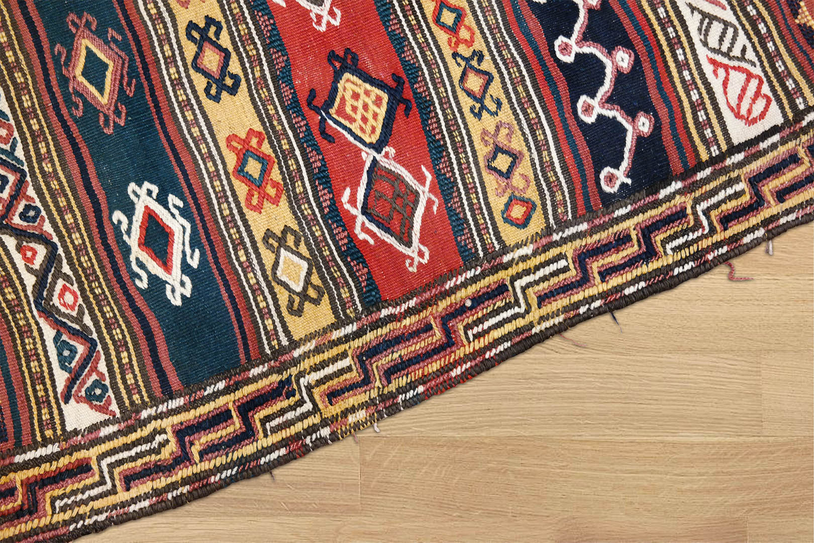 SAMSUNG CSC Iráni kilim szőnyeg 469 x 142 cm - AAB079-regi-kezi-szovesu-gyapju-kilim-szonyeg-iranbol-c