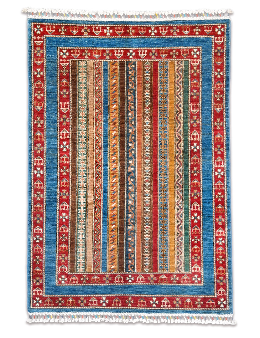 Khorjin pakisztáni szőnyeg 157 x 104 cm - KK001-korjin-kezi-csomozasu-gyapju-szonyeg-pakisztanbol-a