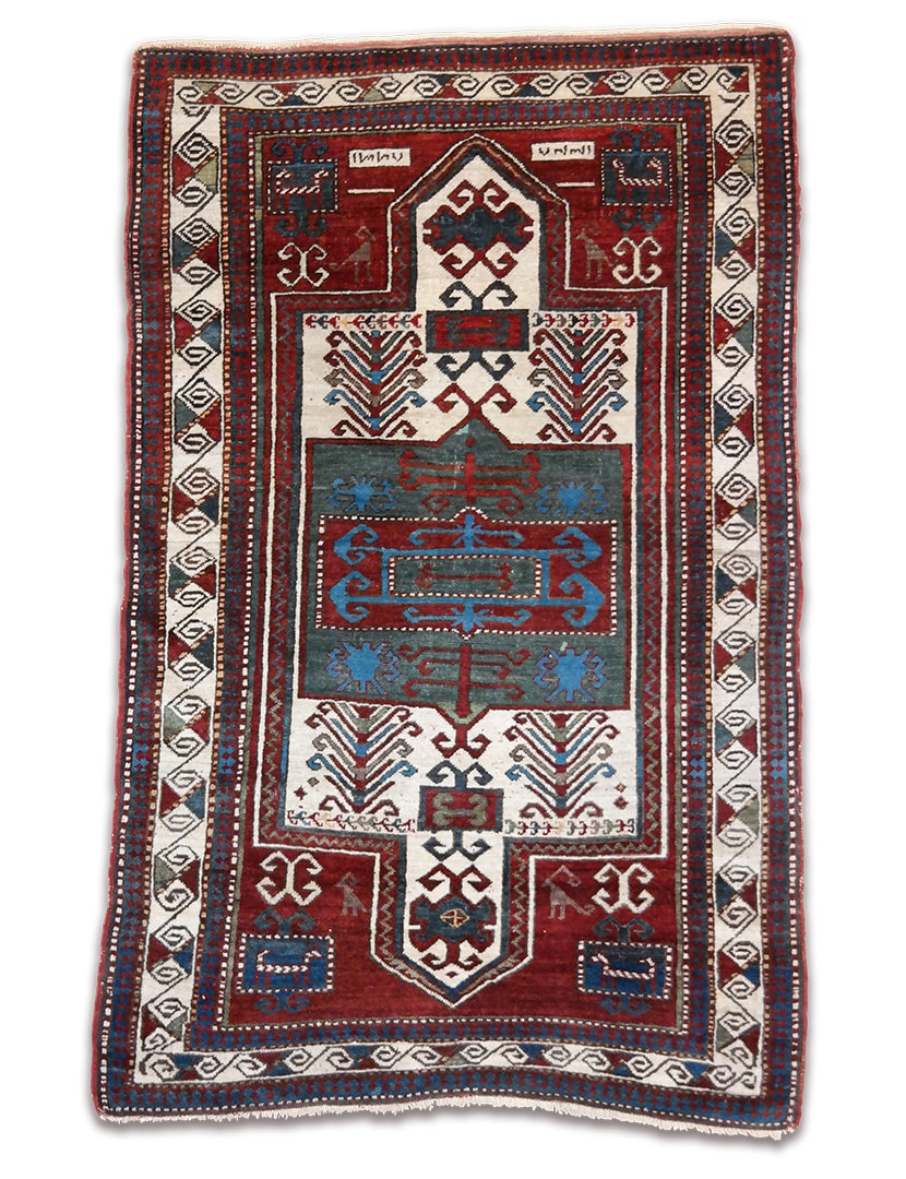 Régi Kazak szőnyeg 173 x 112 cm - KR2097-regi-kazak-kezi-csomozasu-gyapju-szonyeg-a