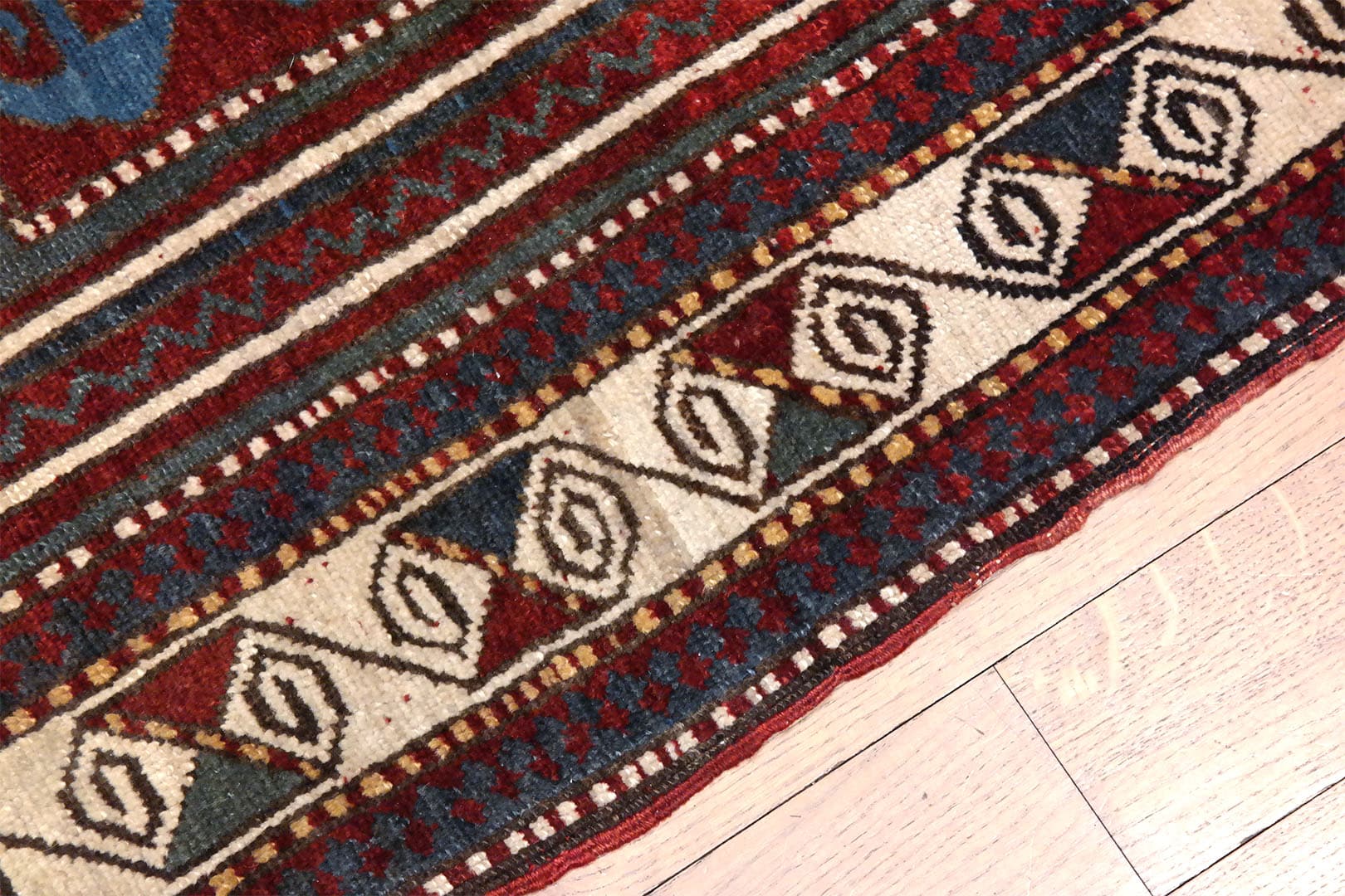 SAMSUNG CSC Régi Kazak szőnyeg 173 x 112 cm - KR2097-regi-kazak-kezi-csomozasu-gyapju-szonyeg-c