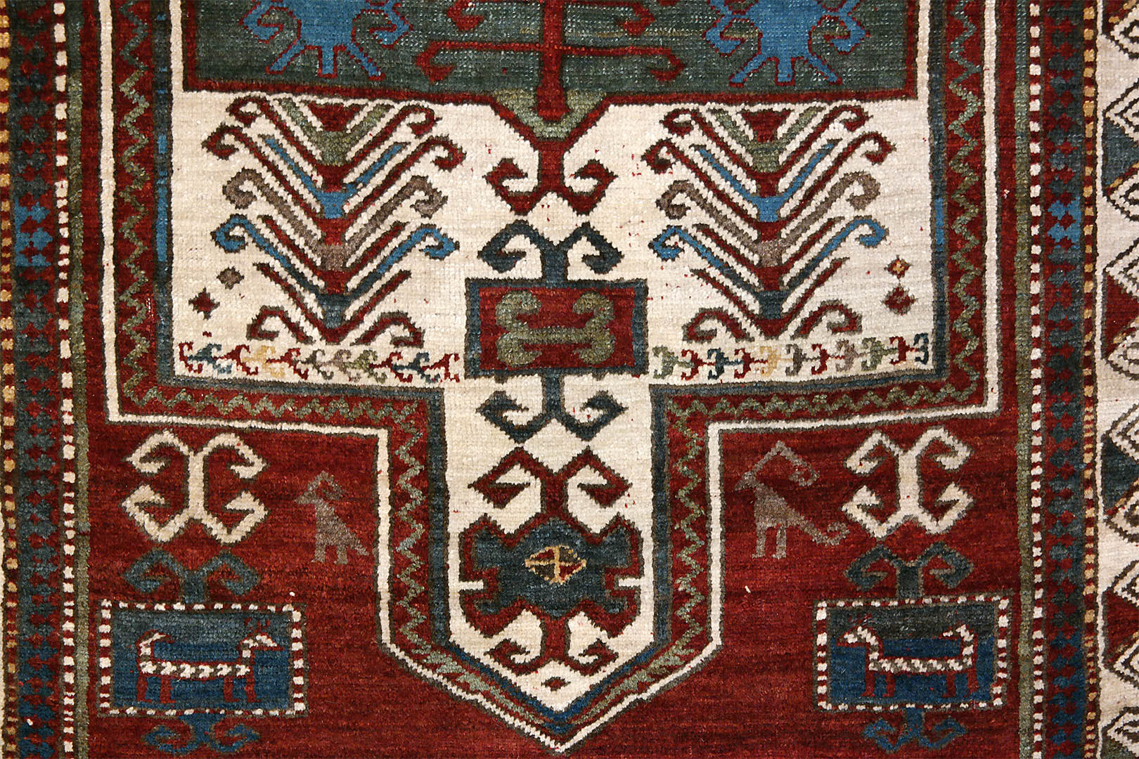 SAMSUNG CSC Régi Kazak szőnyeg 173 x 112 cm - KR2097-regi-kazak-kezi-csomozasu-gyapju-szonyeg-l