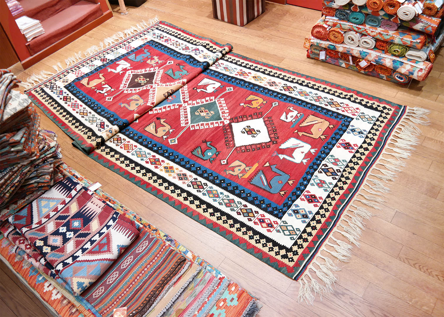 SAMSUNG CSC AAB063-qashqai-kelim-kezi-szovesu-regi-gyapju-szonyeg-perzsiabol-h