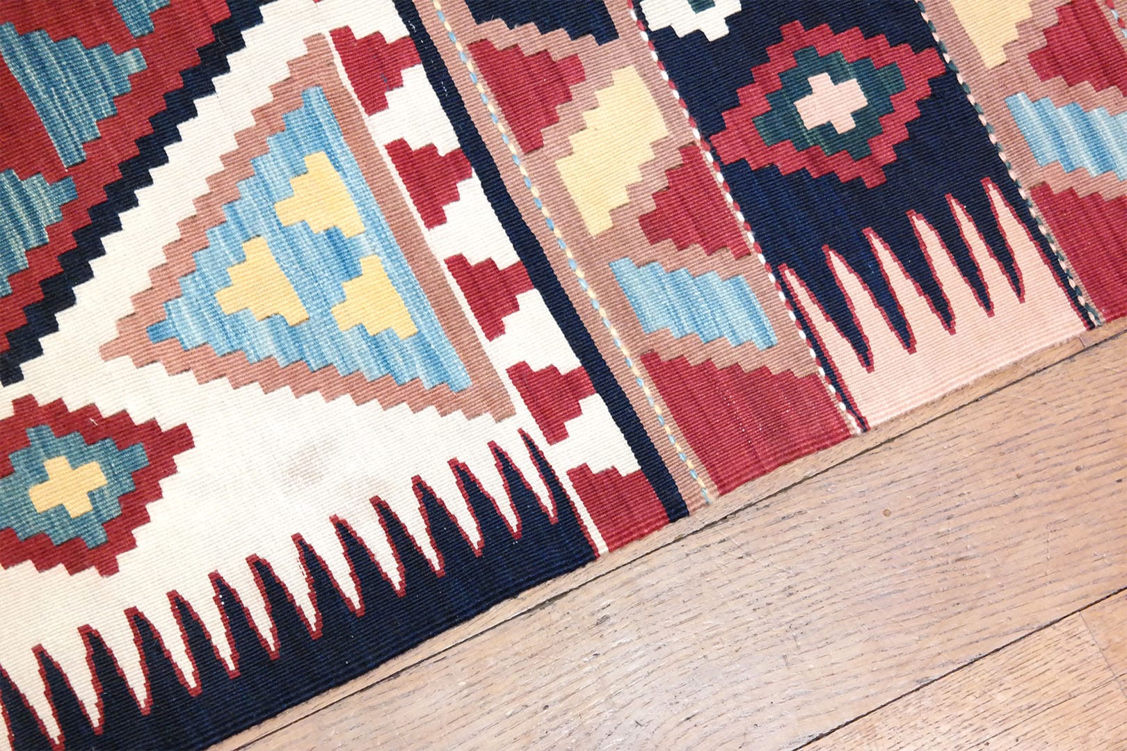 SAMSUNG CSC KR2099-kezi-szovesu-regi-gyapju-kaukazusi-kelim-szonyeg-c