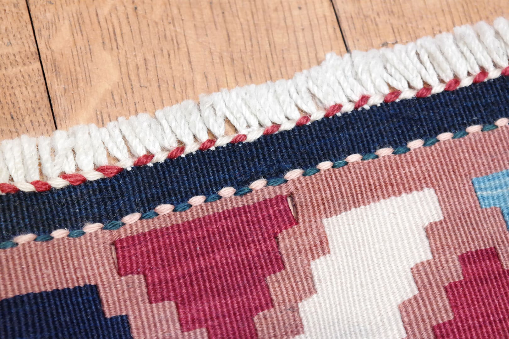 SAMSUNG CSC KR2099-kezi-szovesu-regi-gyapju-kaukazusi-kelim-szonyeg-d