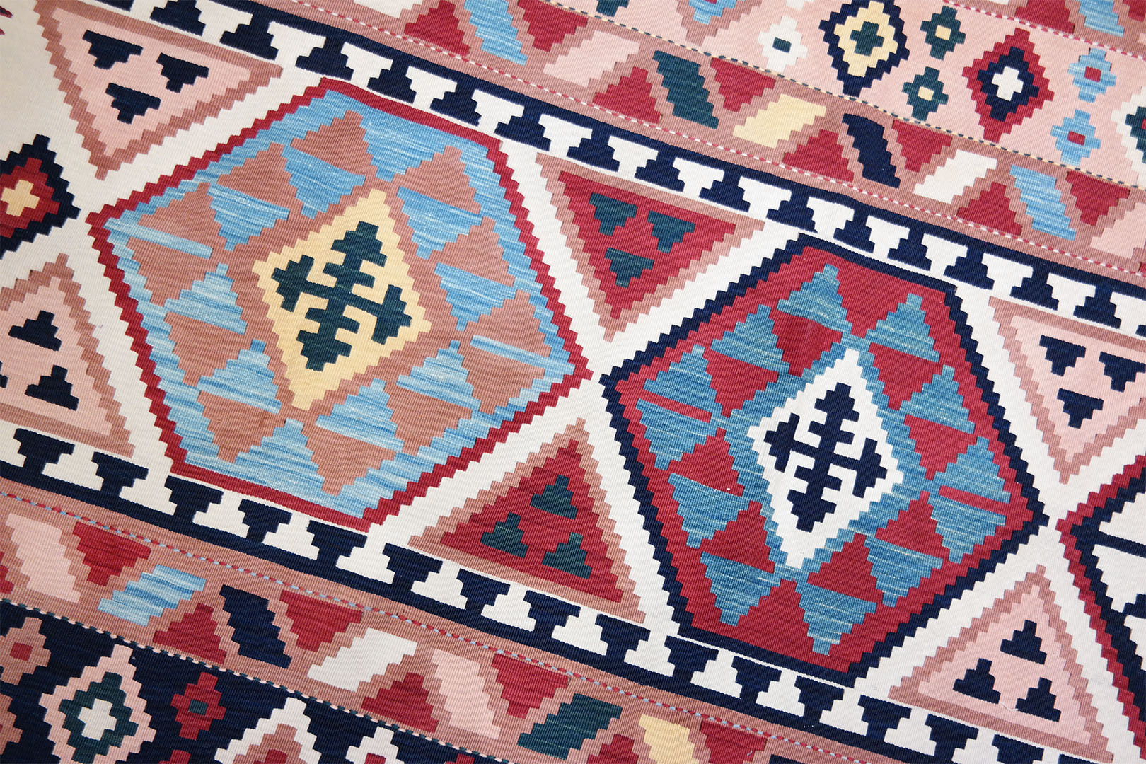 SAMSUNG CSC KR2099-kezi-szovesu-regi-gyapju-kaukazusi-kelim-szonyeg-g