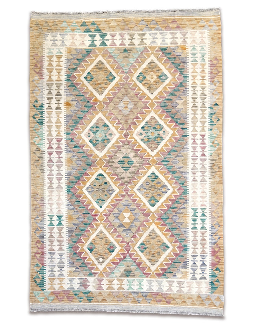 Kelim szőnyeg 177 x 116 cm - SPM30-1758-maimana-kelim-kezi-szovesu-pakisztani-gyapju-szonyeg-a