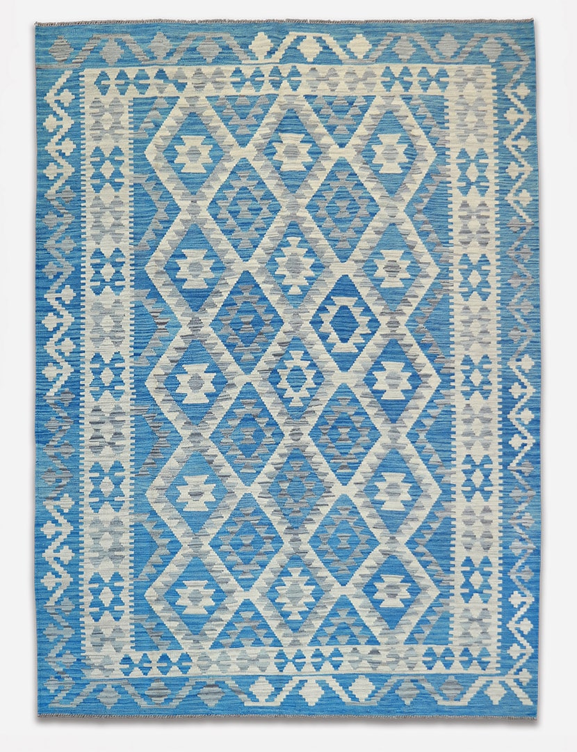 Kelim szövött szőnyeg 251 x 181 cm - SPM30-1766-maimana-kelim-kezi-szovesu-gyapju-szonyeg-pakisztanbol-a