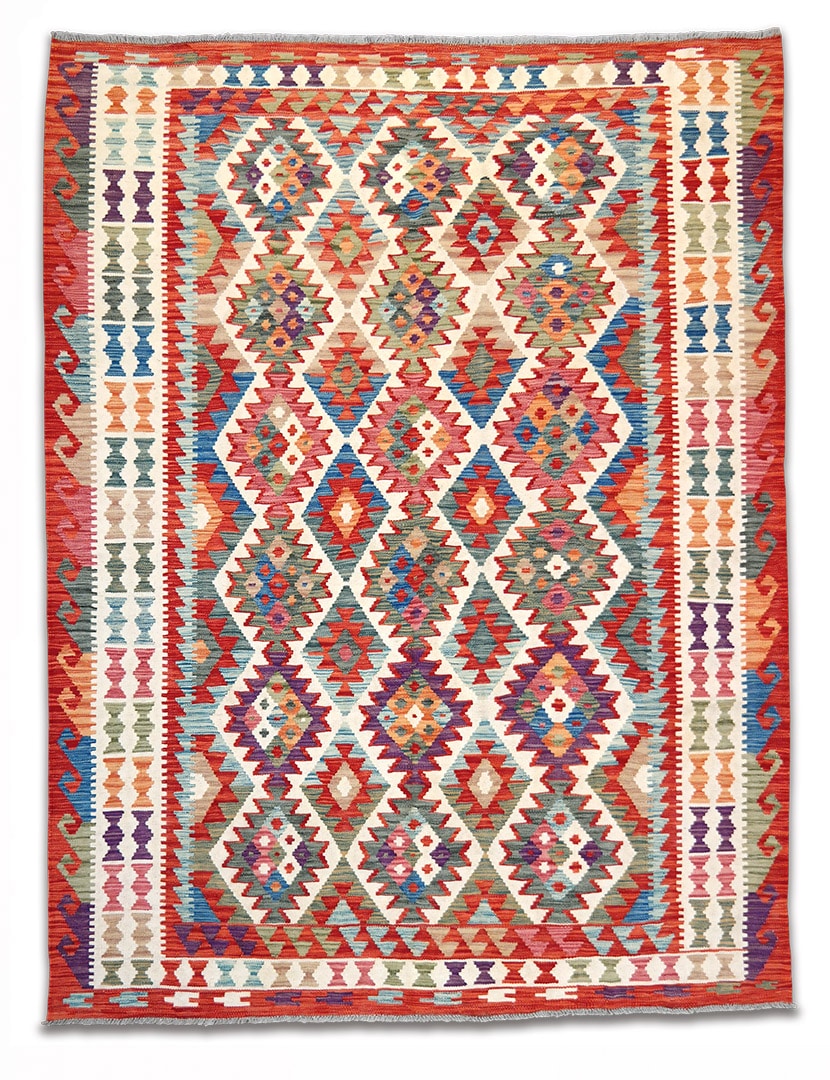Kilim szövött szőnyeg 239 x 183 cm - SPM30-1769-maimana-kelim-kezi-szovesu-gyapju-szonyeg-pakisztanbol-a