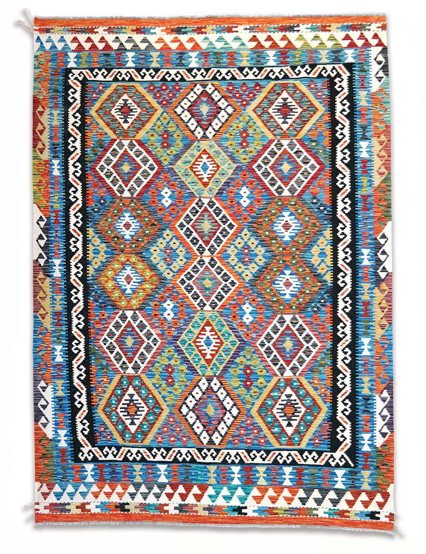 Kilim szövött szőnyeg 258 x 180 cm - SPM30-1772-maimana-kelim-kezi-szovesu-gyapju-szonyeg-pakisztanbol-a