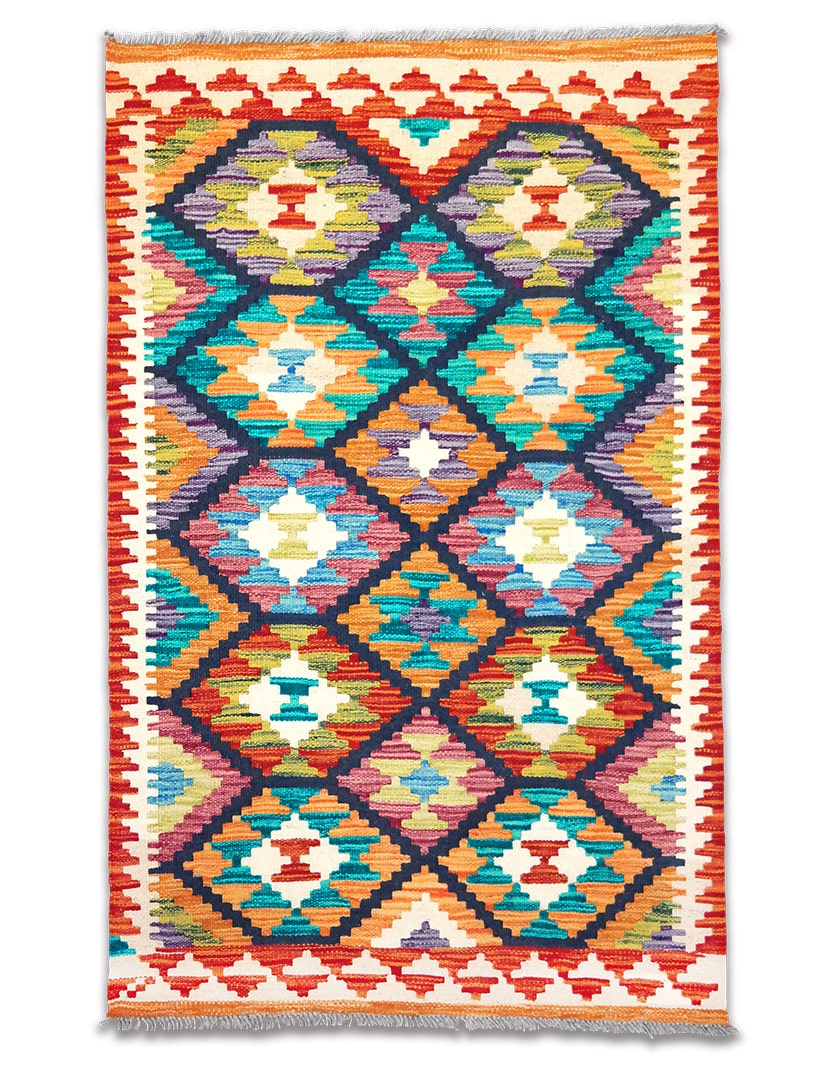 Kelim szövött szőnyeg 127 x 81 cm - SPM-30-1400-kezi-szovesu-pakisztani-kilim-szonyeg-a