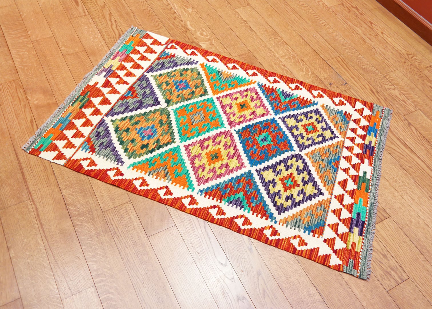 Kilim szövött szőnyeg 126 x 82 cm - SPM-30-1485-kezi-szovesu-pakisztani-kilim-szonyeg-b