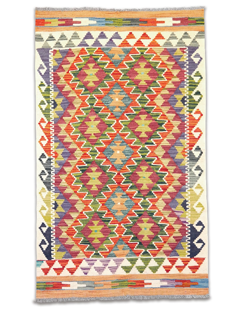 Kilim szövött szőnyeg 128 x 77 cm - SPM-30-1486-kezi-szovesu-pakisztani-kilim-szonyeg-a