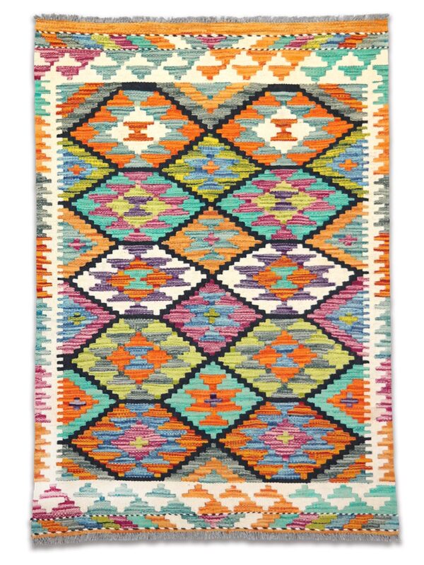 Kelim szövött szőnyeg 116 x 82 cm - SPM-30-1493-kezi-szovesu-pakisztani-kilim-szonyeg-a