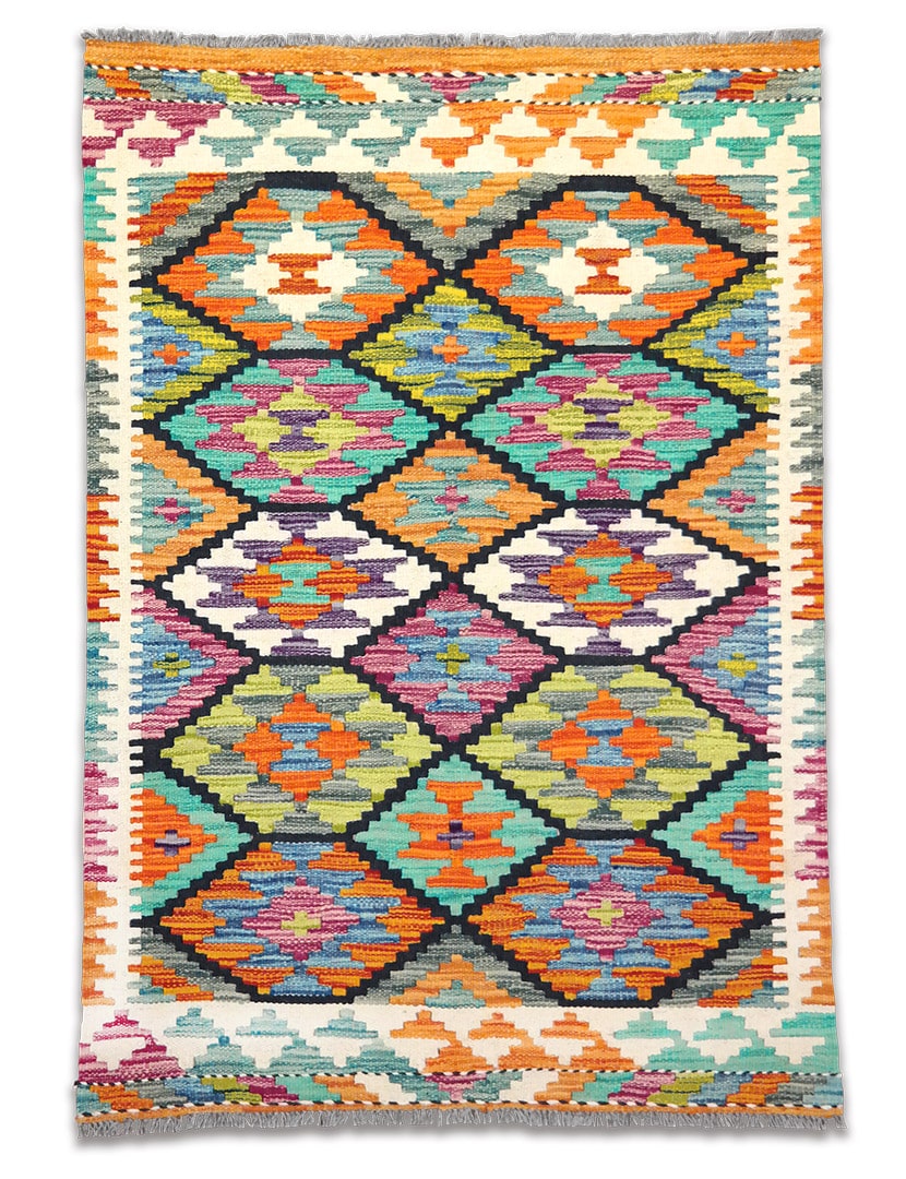 Kelim szövött szőnyeg 116 x 82 cm - SPM-30-1493-kezi-szovesu-pakisztani-kilim-szonyeg-a