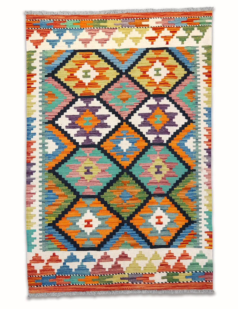 Kelim szövött szőnyeg 116 x 80 cm - SPM-30-1494-kezi-szovesu-pakisztani-kilim-szonyeg-a