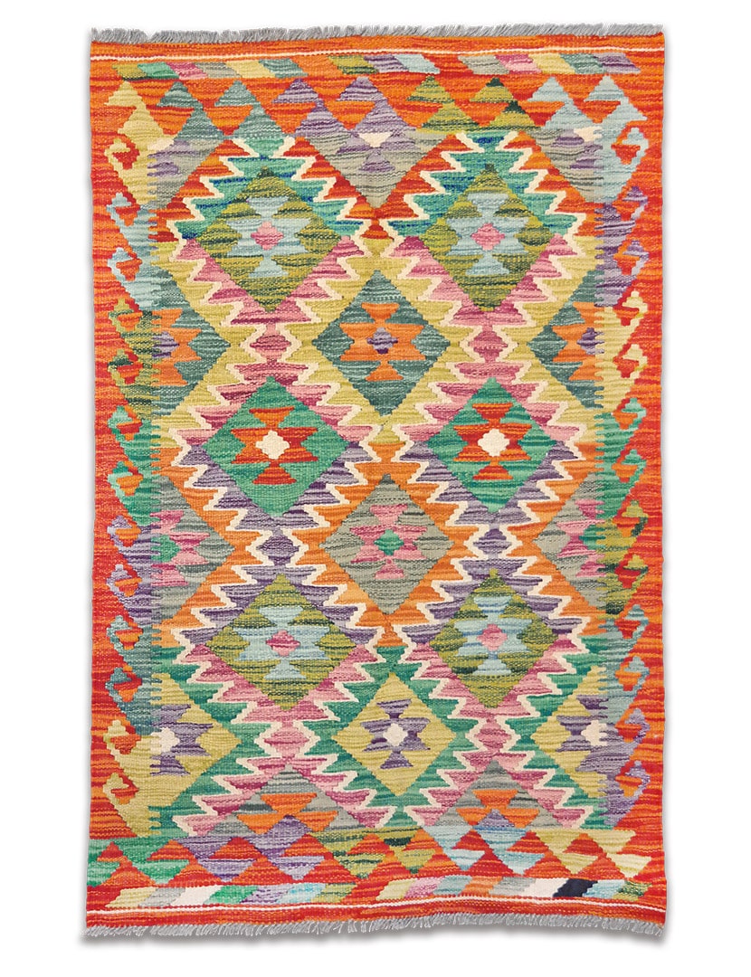 Kelim szövött szőnyeg 124 x 82 cm - SPM-30-1500-kezi-szovesu-pakisztani-kilim-szonyeg-a