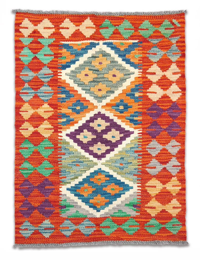 Kilim szövött szőnyeg 83 x 61 cm - SPM-30-1544-kezi-szovesu-pakisztani-kilim-szonyeg-a