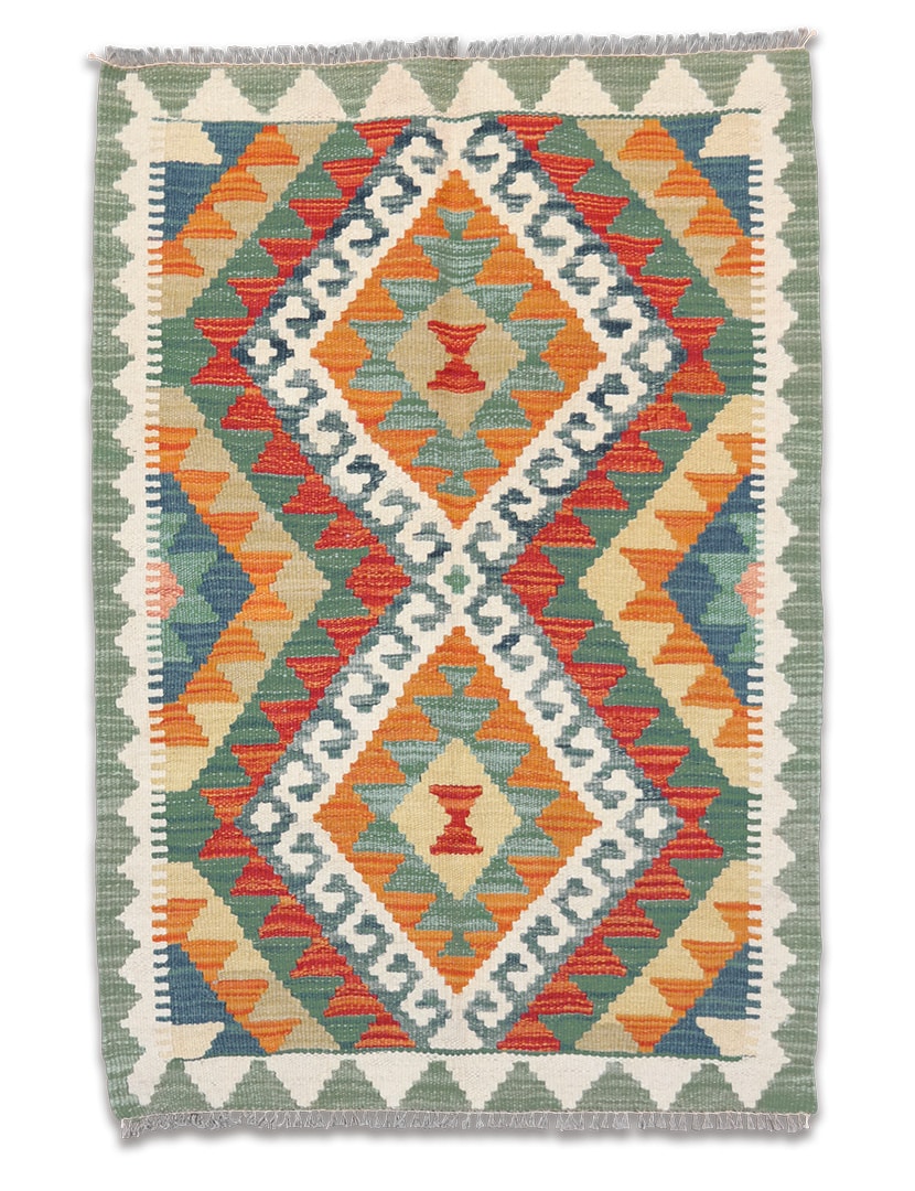 Kelim szövött szőnyeg 84 x 61 cm - SPM-30-1657-kezi-szovesu-pakisztani-kilim-szonyeg-a