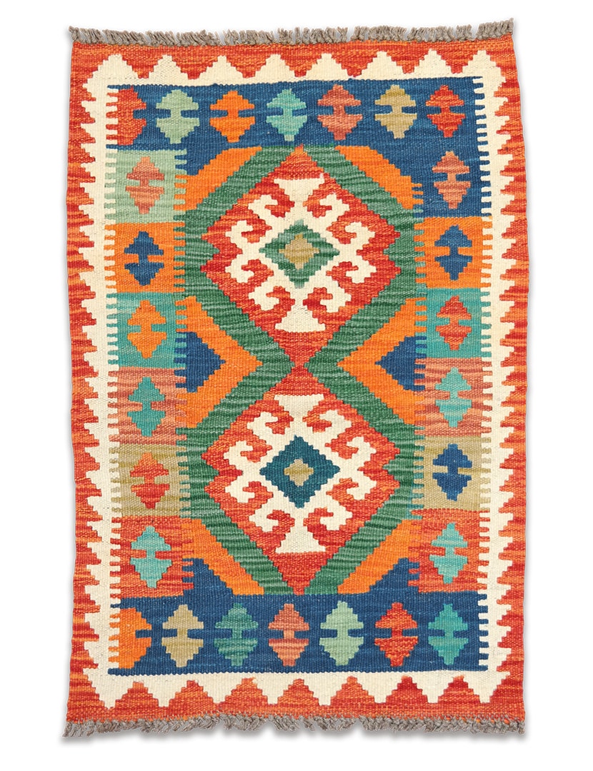 Kilim szövött szőnyeg 85 x 58 cm - SPM-30-1671-kezi-szovesu-pakisztani-kilim-szonyeg-a