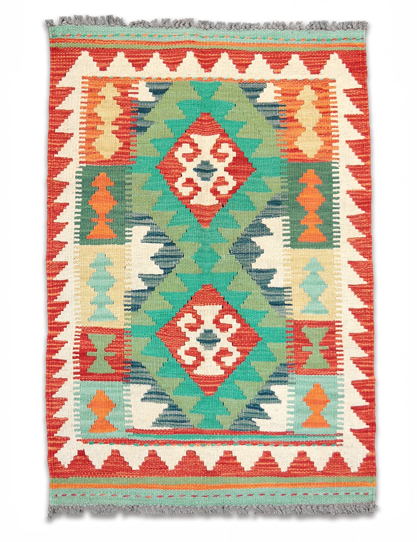 Kilim szövött szőnyeg 85 x 58 cm - SPM-30-1687-kezi-szovesu-pakisztani-kilim-szonyeg-a