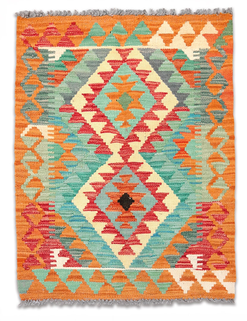 Kilim szövött szőnyeg 80 x 64 cm - SPM-30-1689-kezi-szovesu-pakisztani-kilim-szonyeg-a